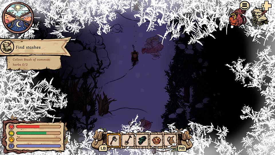 Winter-Burrow-gameplay Winter-Burrow-gameplay Winter Burrow: Primeiras Impressões do Aconchegante e Desafiador Jogo de Sobrevivência