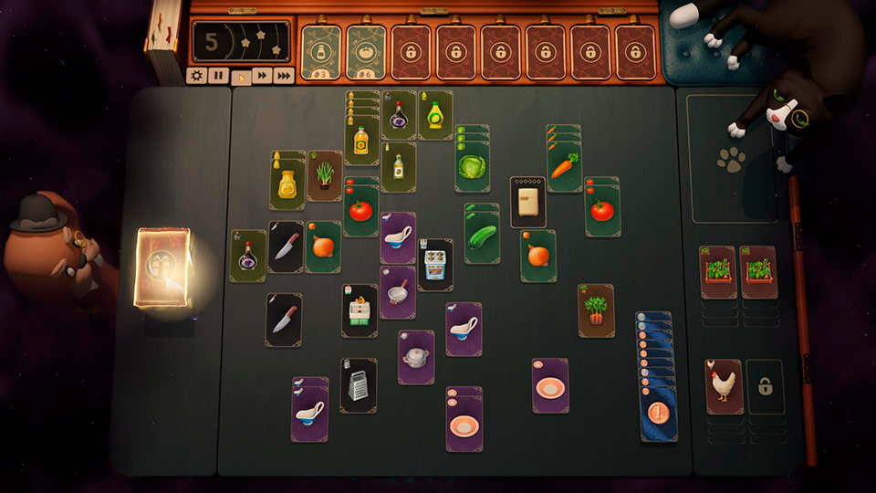Abra-Cooking-Dabra-gameplay Abra-Cooking-Dabra: Mistura gostosa de Caos, Cozinha Mágica e Estratégia